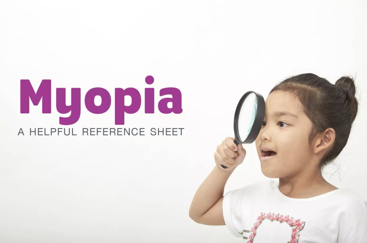 We developed an easy-to-read one pager to help parents like you understand the basics of myopia or nearsightedness. This resource helps understand everything you need to know about myopia. Download here: mymyopia.com/myopia-referen…