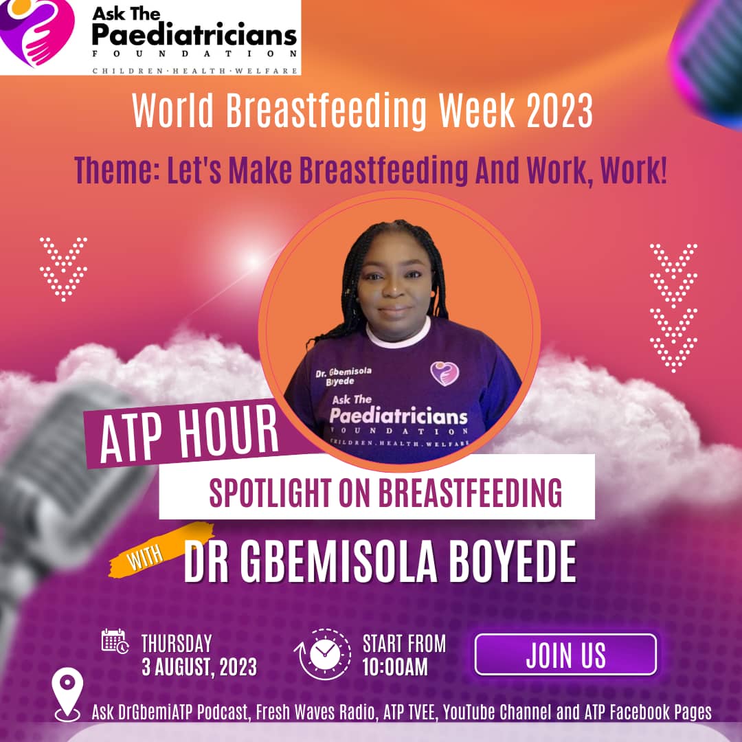 askthepaed's tweet photo. Listen to "ATP HOUR BREASTFEEDING WEEK 2023 SPECIAL " by Ask Dr GbemiATP. https://t.co/BcYwRApDzb https://t.co/uA7OzTq1SR