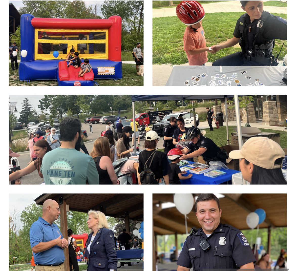 novipolice's tweet photo. #NationalNightOut2023 was a Hugh success. 300 hot dogs, 250 @KONAICE snow cones, and a million smiles. Special Thanks to @JulieWarren0258 for organizing. #Community #PublicTrust @cityofnovi @noviparks @JulieWarren0258 @ChiefZinser https://t.co/rSD9NYvpDT