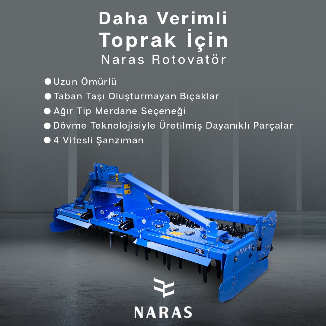 Toprak işleme makinelerimiz ile GÜCÜNE GÜÇ KAT!

#narasmakina #toprakisleme #rotovatör #yaylıotomatikpulluk #pulluk #tohumyatagi  #tarım #tarımaletleri #hassastarım #tarım #tarla #tarlaekipmanları  #ziraat #çiftçilik #çiftçi #tarlaekipmanları #tarla #tarımmakinaları