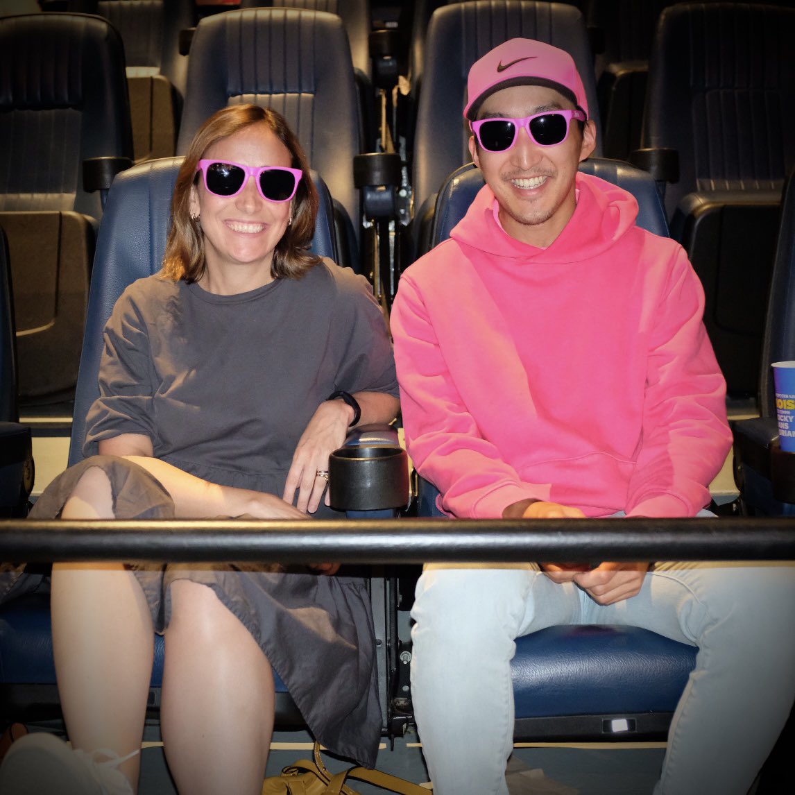 YBIMC's tweet photo. Six tickets to Barbie, please! 
🎟️🎟️🎟️🎟️🎟️🎟️😎  Had the best night ever returning to Barbie Land. Thrilled to have been part of the global phenomenon’s story in Canada. #BarbieTheMovie 💖🛼 https://t.co/NF6LwxQ69u