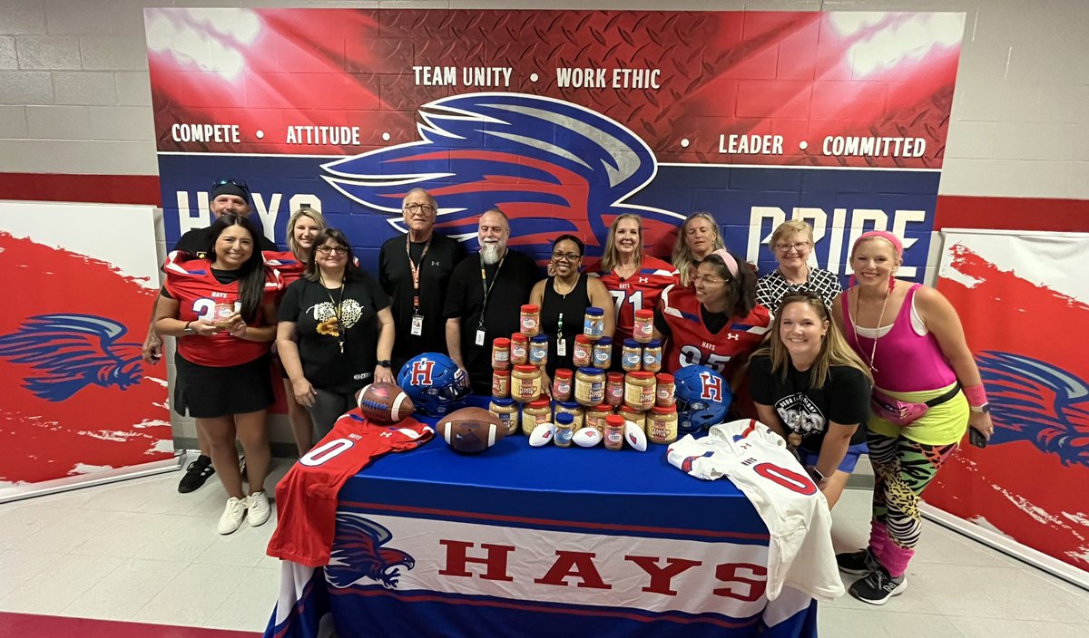 Thank you to our feeder elementary school <a href="/Buda_Bulldogs/">Buda Elementary</a> for their contribution to the peanut butter bowl! #WeAllWin 

<a href="/LesGoad/">Les Goad</a> <a href="/CoachLMoffett/">Lance Moffett</a> <a href="/DustyGibbs18/">Dusty Gibbs</a> <a href="/PeanutButterBwl/">Peanut Butter Bowl</a>