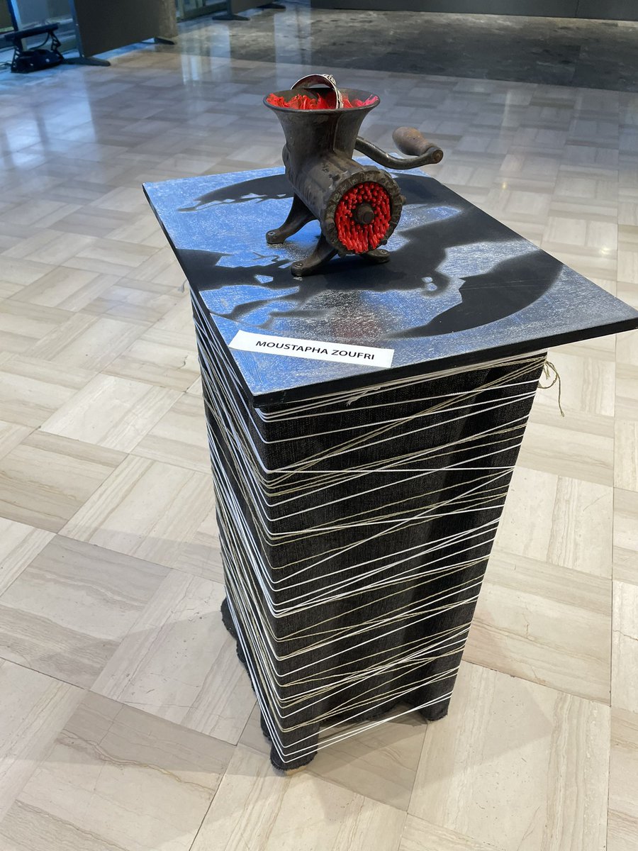 🙏🙏National Theater Rabat 🇲🇦hosts artists who display their artwork in commemoration of victims of human trafficking ! Big 🙏🙏to all who support #EndHumanTrafficking ! #LeaveNoOneBehind <a href="/UNODC_HTMSS/">UN Human Trafficking & Migrant Smuggling</a> <a href="/UNODCNewYork/">UNODC New York Office</a> <a href="/UNODC_Brussels/">UNODC in Brussels</a> <a href="/DGSN_MAROC/">DGSN MAROC</a> <a href="/kunigkemmi/">Emmanuelle Kunigk</a>