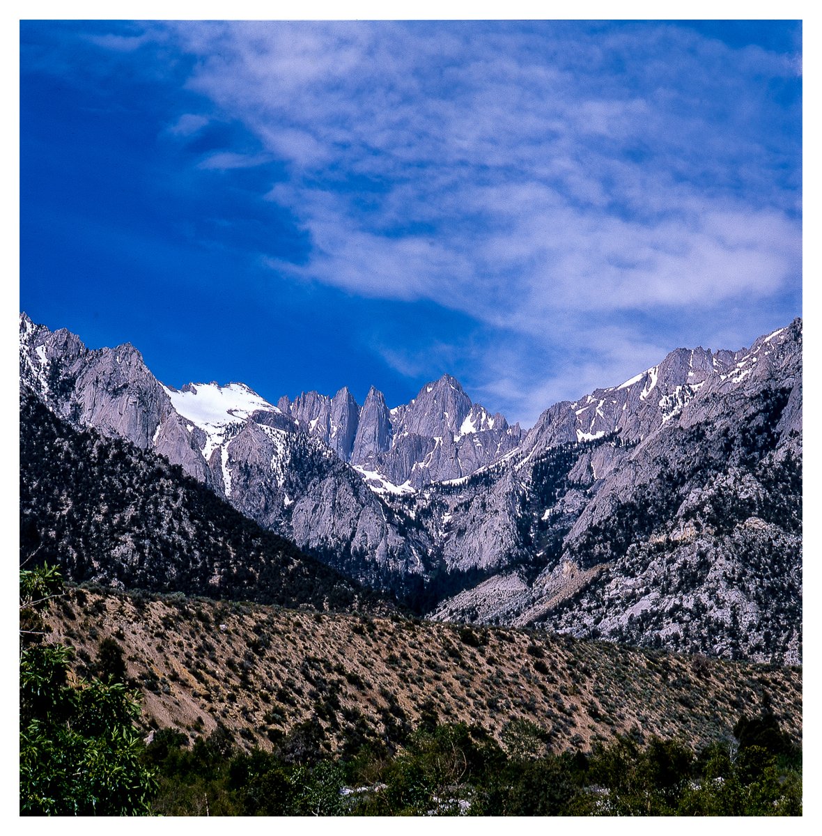Photojeeper's tweet photo. On a trip to the Sierra's in 2017. From my campsite in Lone Pine at the foot of Mt. Whitney.
Never get tired of seeing this view.
Location: Lone Pine, CA - Mt. Whitney
Date: 2017-05-28
Film: Fuji Provia 100
Camera: Hassleblad 500 c/m 125mm
#film #filmphotography #fuji #fujiprovia https://t.co/whvPX2es6h
