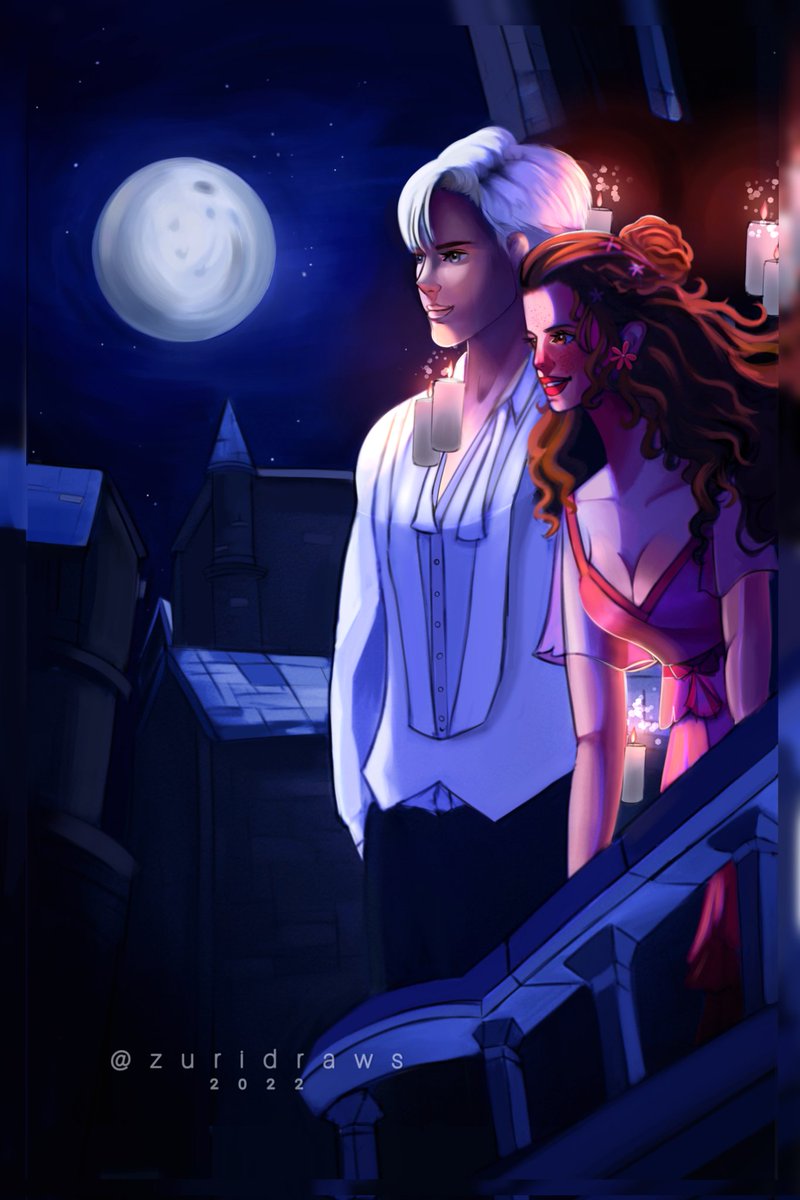 zuridraws's tweet photo. Post yule🕯️🌕
#dramione #dhr #hpfanart https://t.co/2jfFpiuzU5