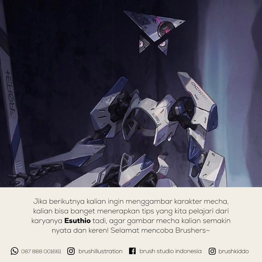 brushstudiojkt's tweet image. Hai Brushers! Kalian suka gambar mecha dan pengen karya kalian terlihat lebih realistis?

Yuk simak caranya artist Esuthio dalam membuat karya mecha realistisnya!

#ObserveandLearn #Mecha #Realisticart #Digitalpainting #Artoftheday #HumanArt