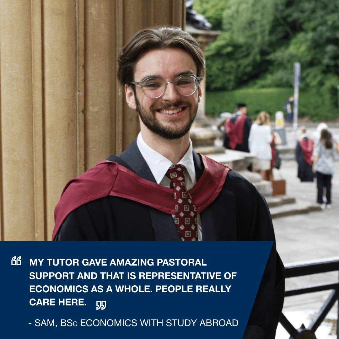 BristolUniEcon's tweet image. Here’s what our recent graduates have to say about their hopes for the future – and their best advice for upcoming students🎓

economics.blogs.bristol.ac.uk/2023/08/02/mee…

#Graduations2023 #WhatMakesUs #StudyEconomics