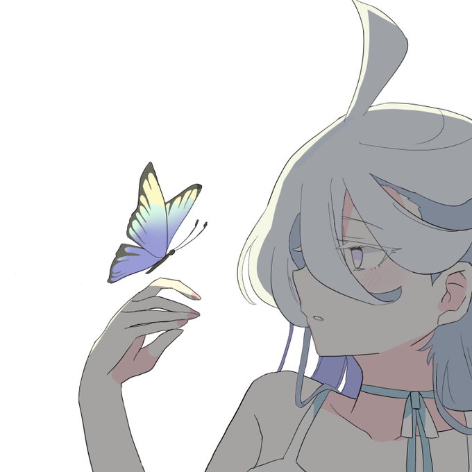 「butterfly on hand」 illustration images(Latest｜RT&Fav:50)