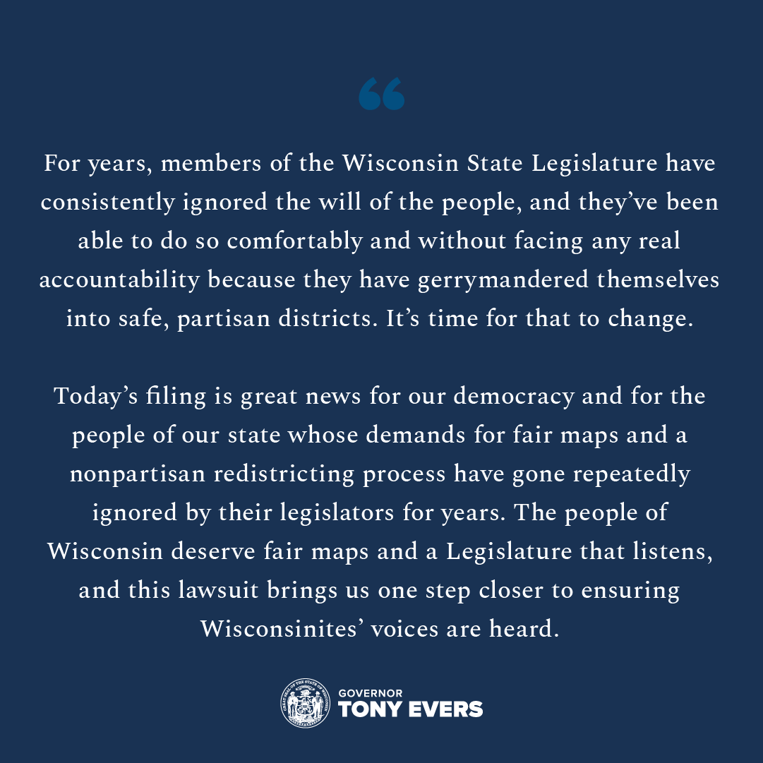 Governor Tony Evers tweet media