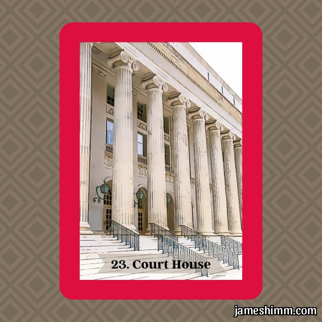 JamesHimm's tweet image. Daily #Divination: if you need to make a decision of some kind, Court House encourages you to look at the situation from all sides, to weigh the facts and the evidence, and to weigh the pros and the cons – so you can make the decision from a place of being well-informed. #kipper