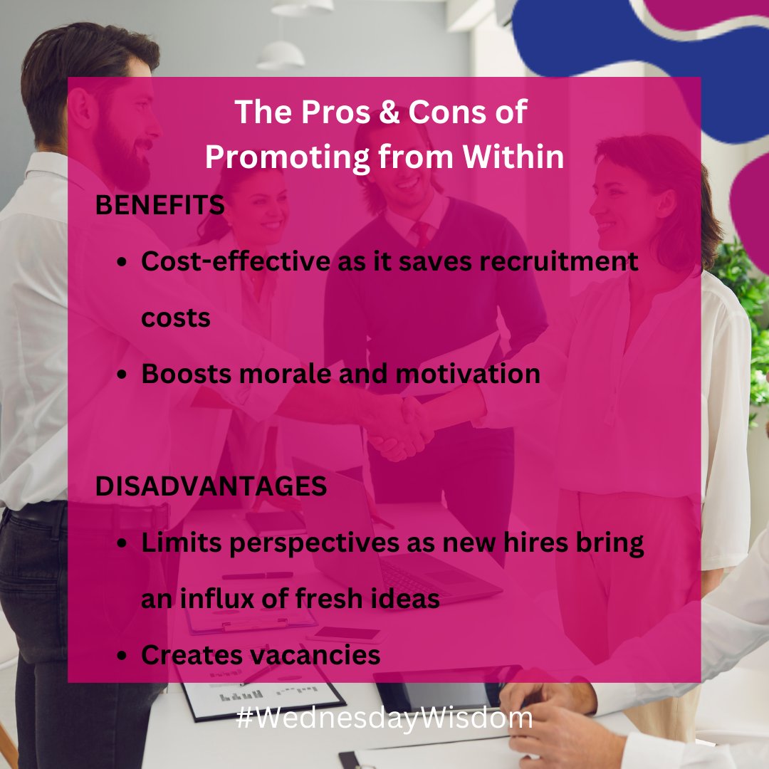 With over 25 years of experience in HR, I’ve seen firsthand the benefits and challenges of promoting from within a small business. 

Remember, the key is to balance the need for growth with the need to reward and retain your best talent.

#PromoteFromWithin #BusinessGrowth #HR
