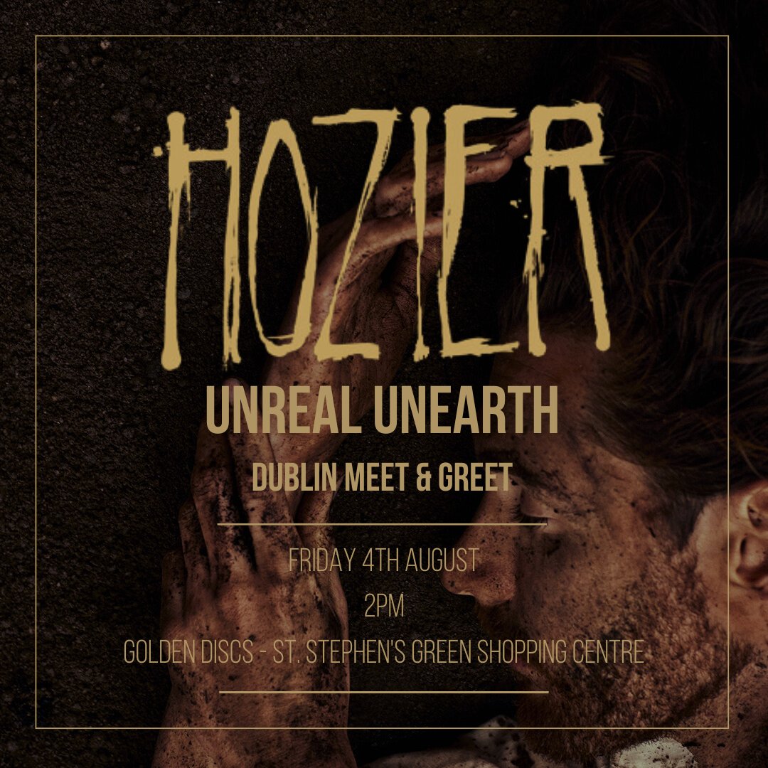 Ireland, I’m so happy to announce a meet and greet event for my Irish fans this Friday in <a href="/goldendiscs/">Golden Discs</a> in Dublin. 

To get a wristband for the event, pre-order my album in the link below. They’re limited so be quick. 🖤

goldendiscs.ie/pages/hozier-m…