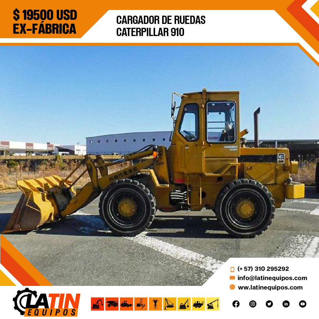 - Año 1980 👷‍♂️
- Horas 5.343
- Cabina

➡️ Precio USD19500FOB Japón.

#ingeniería #construcción #civil #proyectos #venta #productosdesegunda #latinequipos #herramientas #cargador #ruedas #cartepillar #910