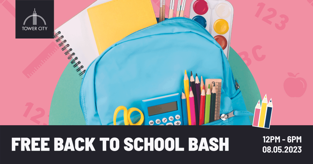 TowerCityCLE's tweet photo. ππ Get ready for the ultimate Back-to-School Event at Tower City β the perfect kick-off to a brand new school year! Join us on Saturday, August 5th from 12pm β 6pm at the Skylight Concourse,2nd Level. Visit our website for more details. #TowerCity #CLEKids https://t.co/m40cmdxBXB