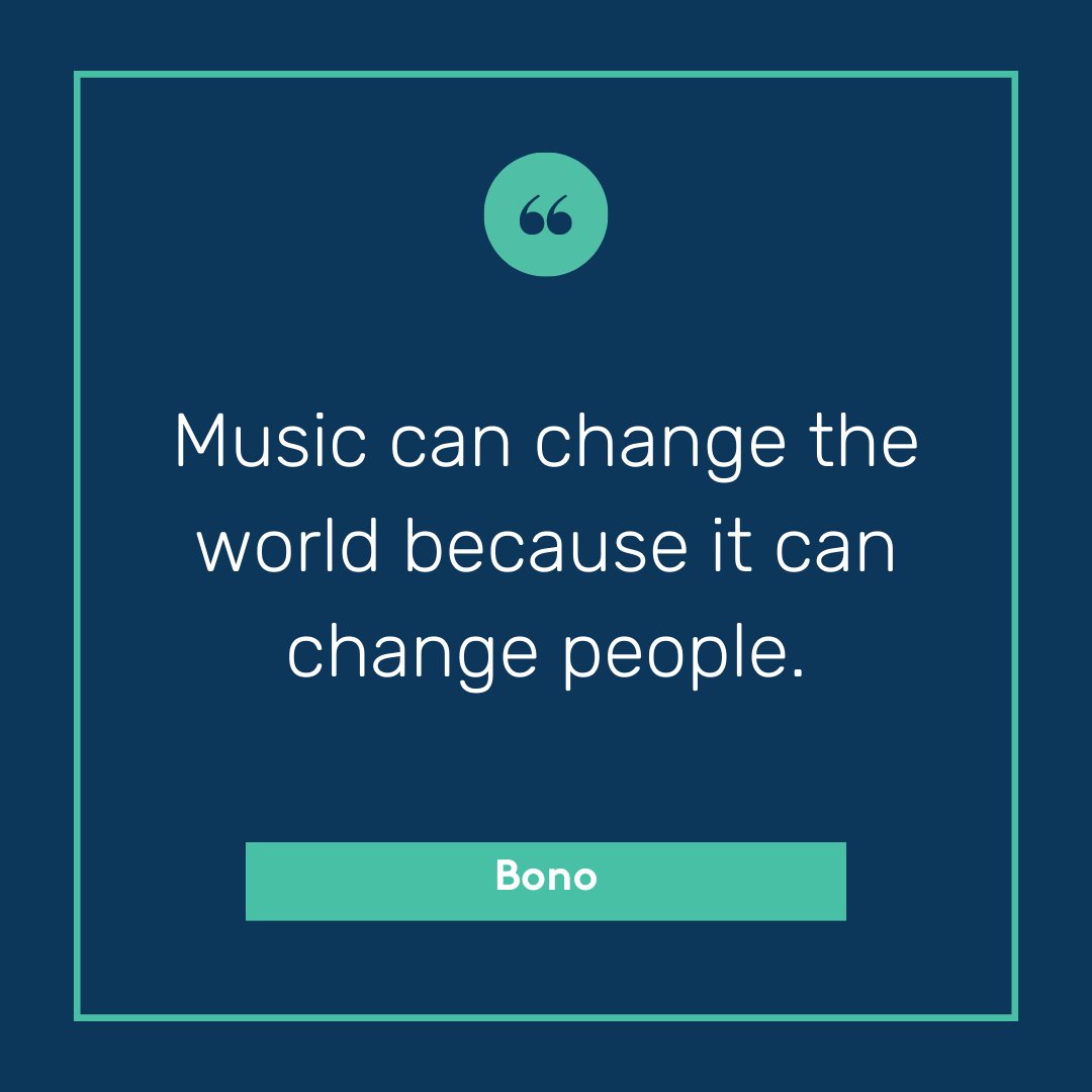 singingstraw's tweet photo. TRUTH 🙌💯🎶#bonoquotes #musicquotes #quotestoliveby #musicchangespeople #bethechange https://t.co/5tmSlNofOQ