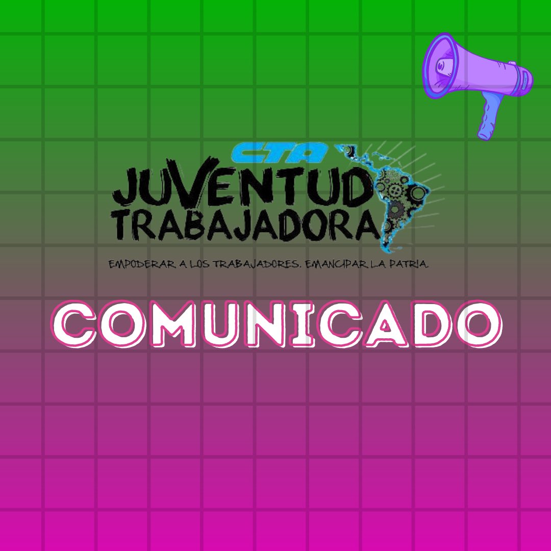 juventudcta's tweet photo. Comunicado de repudio y criminalización de la protesta por parte de los medios hegemónicos de comunicación, nacionales como de la provincia de San Luis.

@CTAok https://t.co/RFRovTMSWm