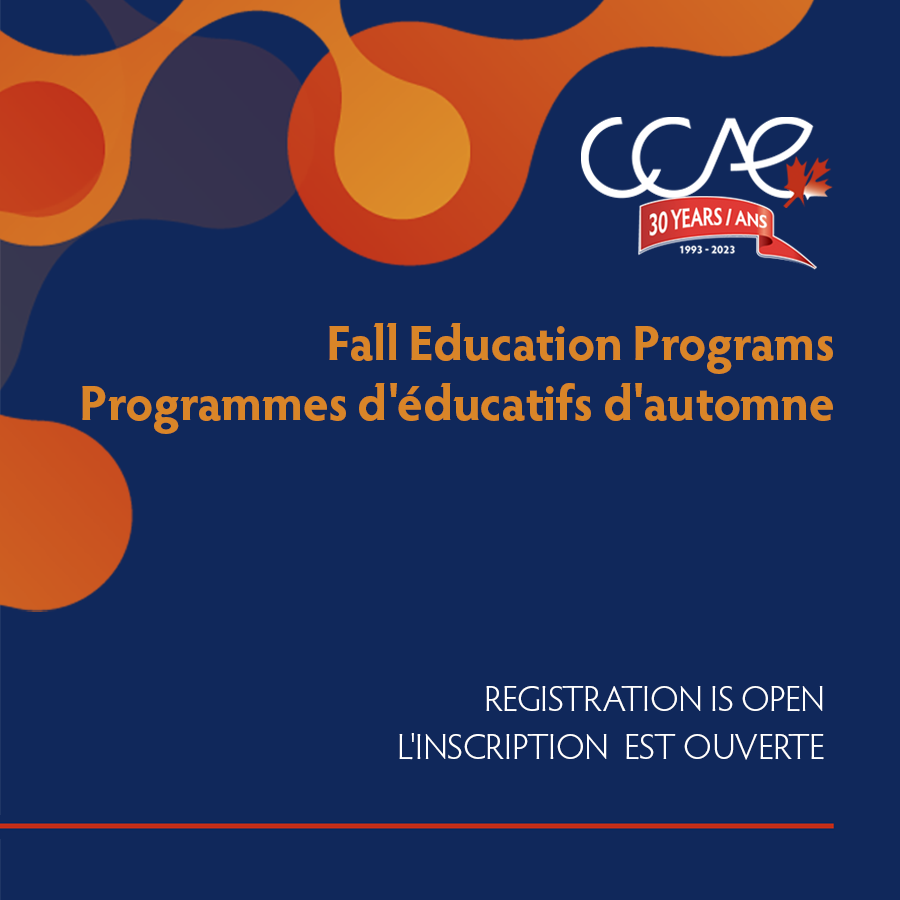 CCAECanada's tweet image. Registration is OPEN!
CCAE has confirmed a remarkable season of education programs this fall, including a #FreeForMembers CCAeTalk, Summits, &amp;amp; the CCAeLearning series. Check out the events, register and be prepared for an exceptional learning experience: ccaecanada.org/events/