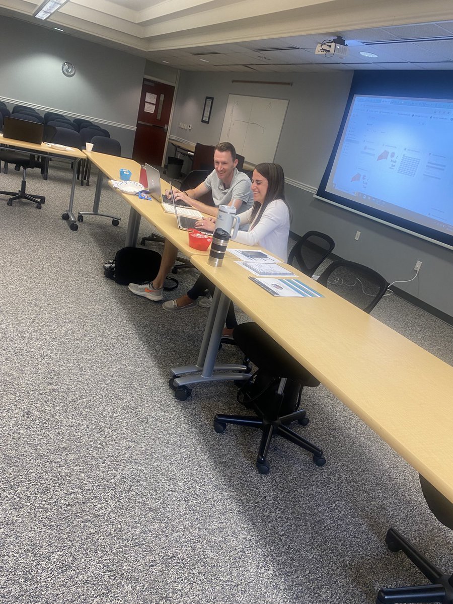 CVSD administration team digging in on data and preparing for start of school. #ItsAGreatDayToBeAColt