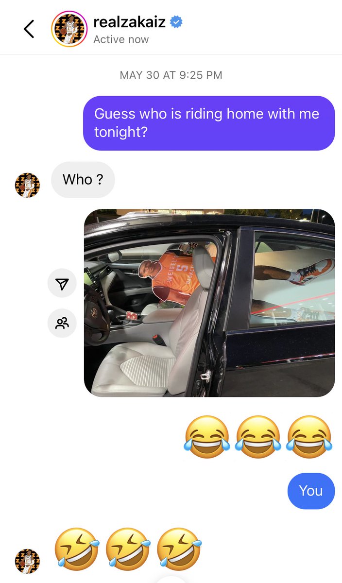 MoJoDisney's tweet image. That time I played a joke on @Realzakaiz. I brought cardboard Zakai home with me and it was the perfect set-up. HAPPY BIRTHDAY, Zakai!!! XOXO 🤣🧡 He now enjoys all the fun in my Vols Cheer Den.
#GoVols #VolHoops #TheLegendOfZakai