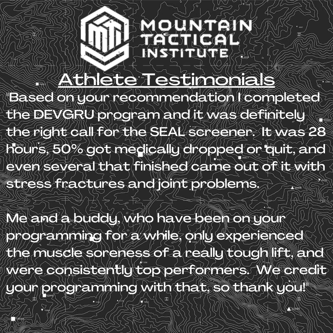 MtnTactical's tweet image. Mission Direct Programming. Thousands of athlete testimonials. 

mtntactical.com
#militaryathlete
#mountainathlete
#tacticalathlete