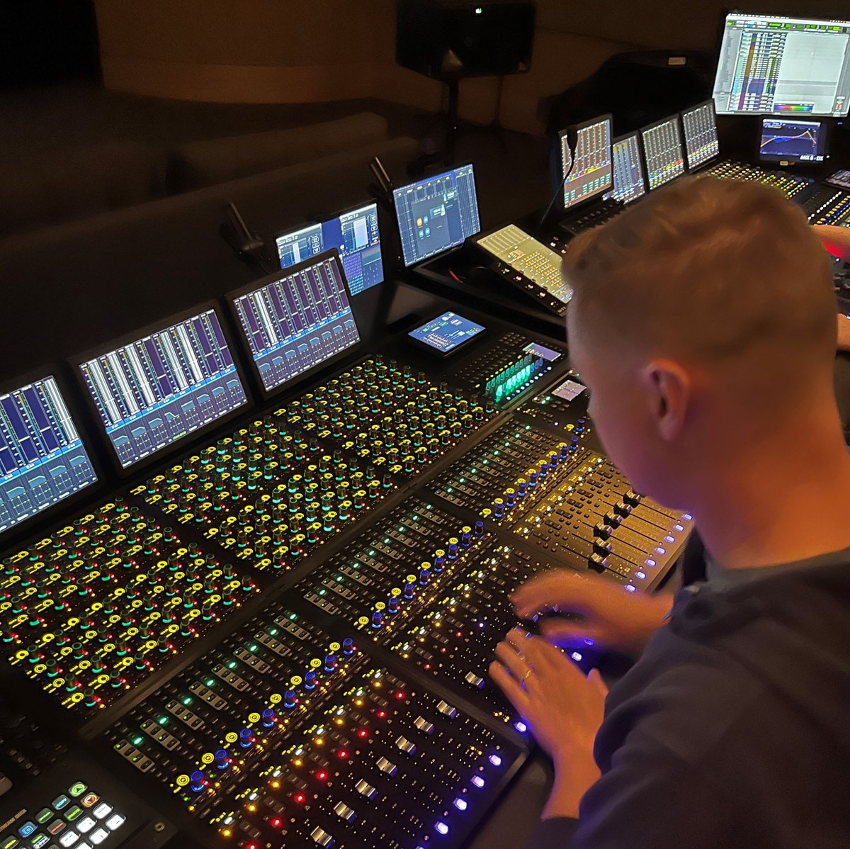UniStudiosLot's tweet photo. The #NBCUstudiopost team is excited to be working on Season 4 of "For All Mankind" for @AppleTV. Todd Morrissey & Milo Train are hard at work #sound mixing on the #UniversalStudiosLot in #Mix B. The #team also consists of Sound Supervisor Vince Balunas & Mix Tech Brian Magerkurth https://t.co/DtR96Iy7Vq