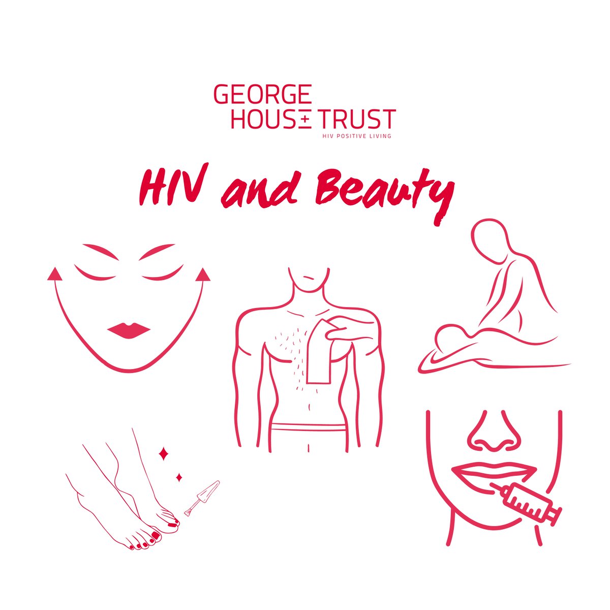 GeorgeHouseTrst's tweet photo. We're researching the experiences of people living with HIV when accessing beauty treatments. Beauty or cosmetic treatments can have significant wellbeing benefits and we want to eliminate HIV stigma in these settings.

More info and take our survey: https://t.co/Ofnu22j7nO https://t.co/OO4kOPxQE7