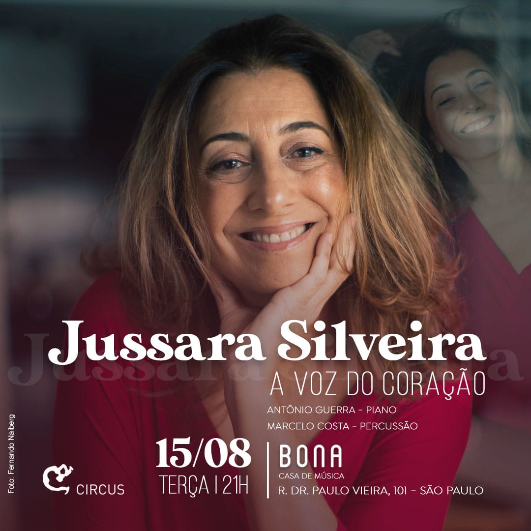 circusproducao's tweet photo. Amigos de São Paulo, Jussara Silveira dia 15 de agosto na @bona_casa_de_musica com show "A voz do coração" com @antonioguerramusica (piano) e @marcelocostareal (percussão).
Espero vocês ! 
Ingressos: https://t.co/hooI0twcmQ
#mpb #musicabrasileira #jussarasilveira #showsemsaopaulo https://t.co/a8gfpilfRo