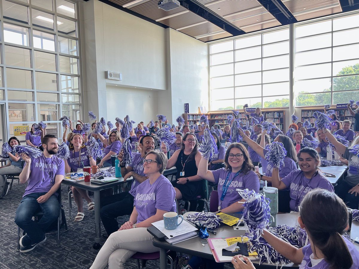 Robinson staff is enjoying the Convocation! #LevelUpPlanoISD