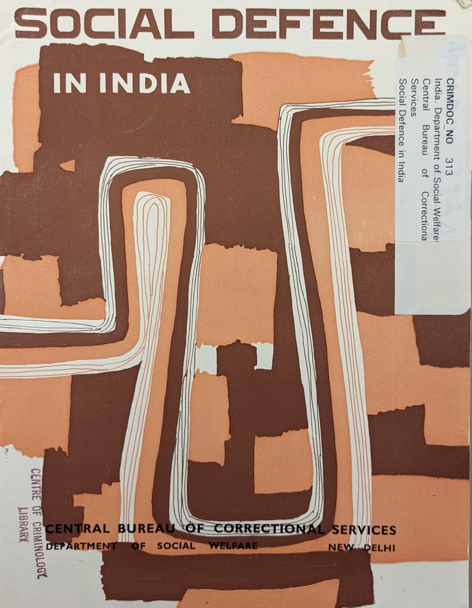 CrimLib's tweet photo. The #crimlib has an abundance of rare international material pertaining to corrections and crime, collected directly from scholars and experts. Our historical collection from #India is particularly rich with prison annual reports, pamphlets, and original articles. https://t.co/KFT3Xy6M3s