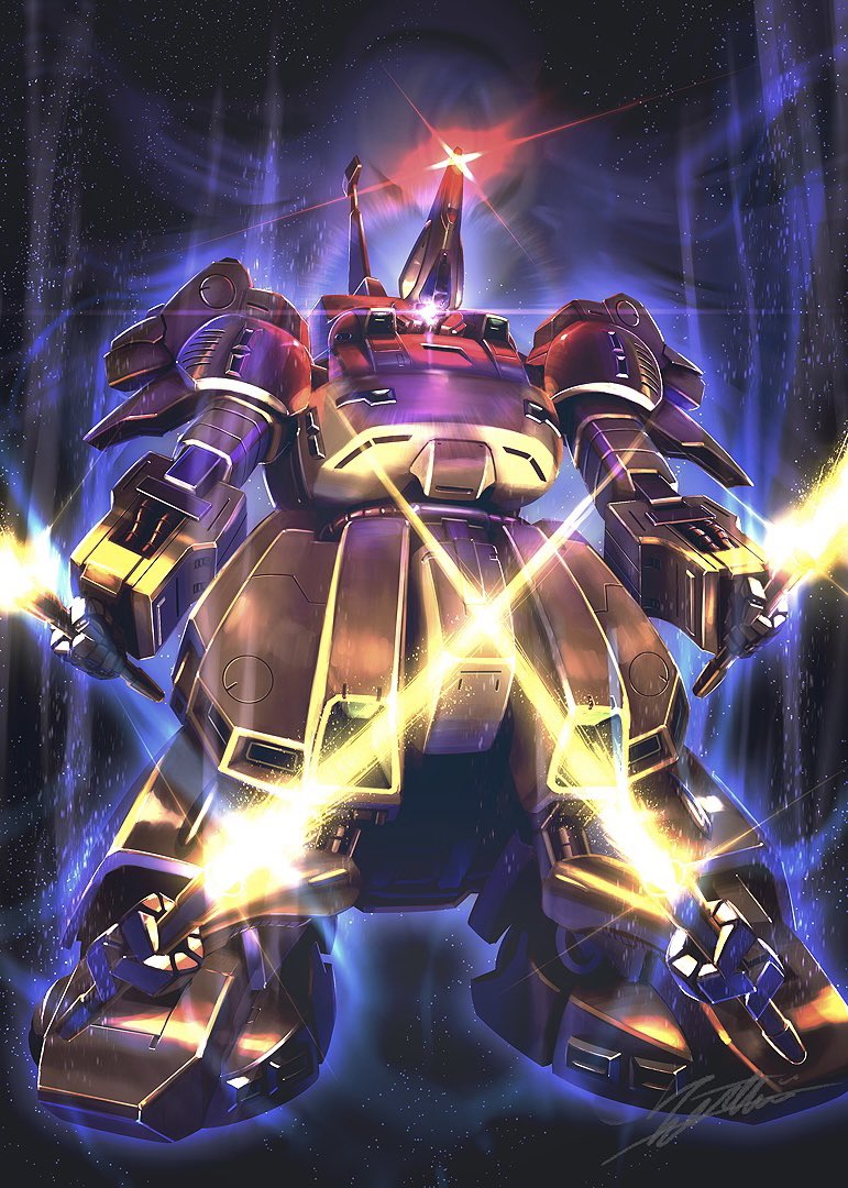 mecha robot no humans solo glowing glowing eye mobile suit  illustration images