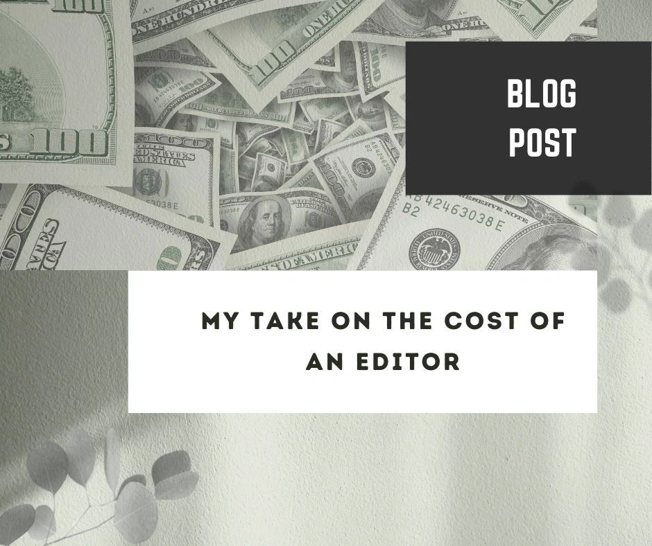 Wondering about the cost of editing? Check out my take on my blog! #copyeditor bookwormyogi.com/blog/f/my-take…