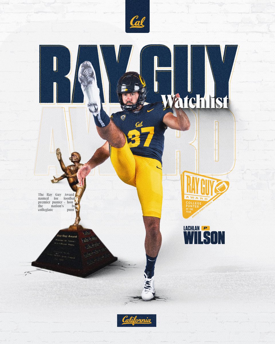 Lachlan Wilson ➡️ Ray Guy Award Watch List #GoBears