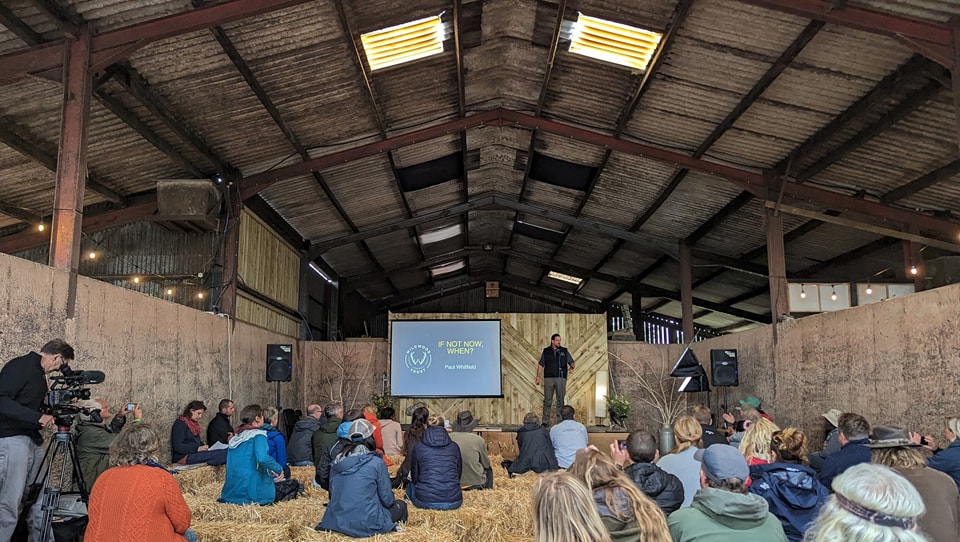 Our very own Director General, <a href="/FoxWhitfield/">Paul Whitfield</a>, delivered an inspiring talk at the #Rewilding Festival last weekend. From Wildwood Trust's work on the #Blean bison project to the recent chough release in Kent, we are delighted to be making a difference to British wildlife  🐾