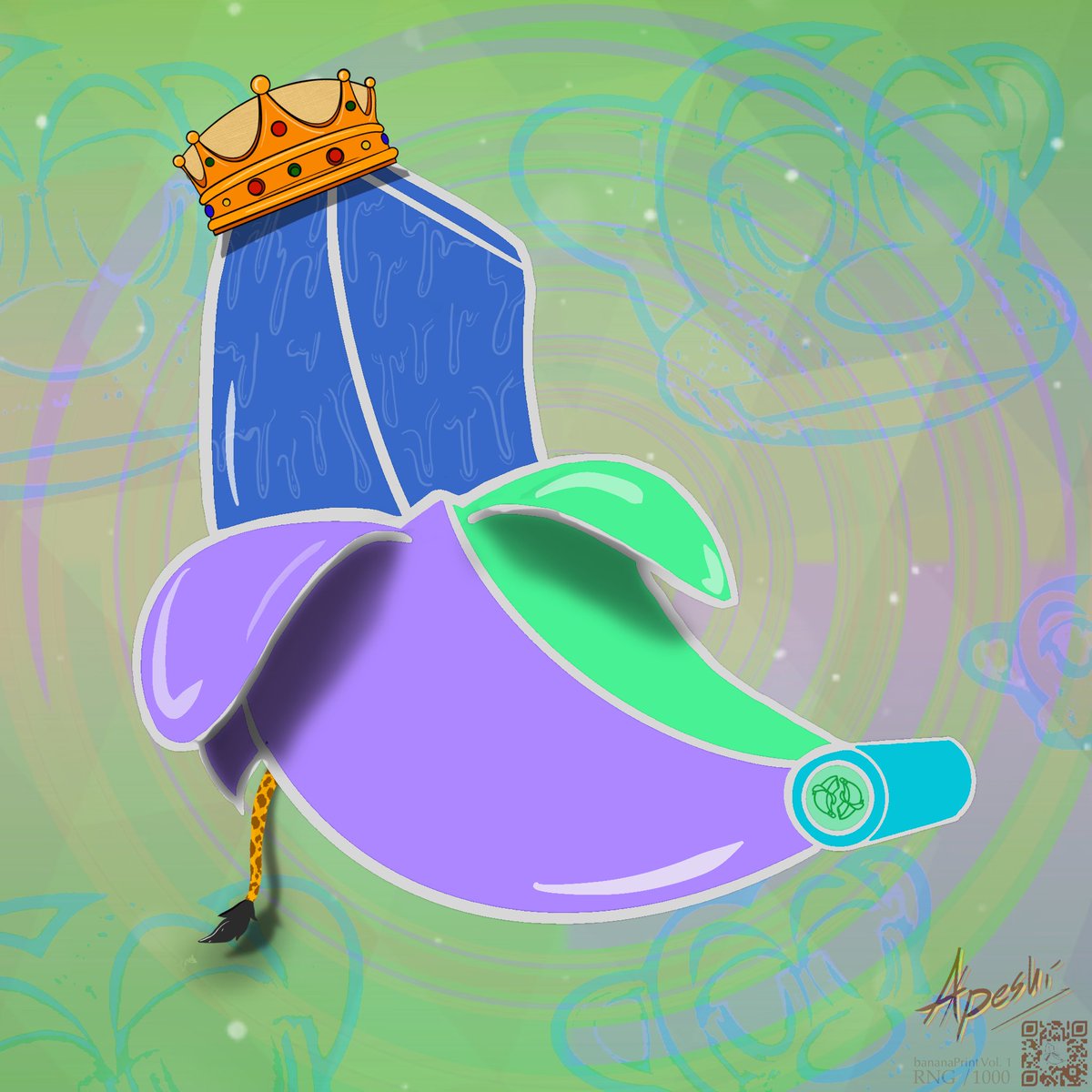 This rank 3 <a href="/Apeshi_Bananas/">bananaMINTS.algo</a> was too close to the floor to not buy on <a href="/RandGallery/">Rand</a>
nftexplorer.app/asset/548364743

#AlgorandNFTRewards