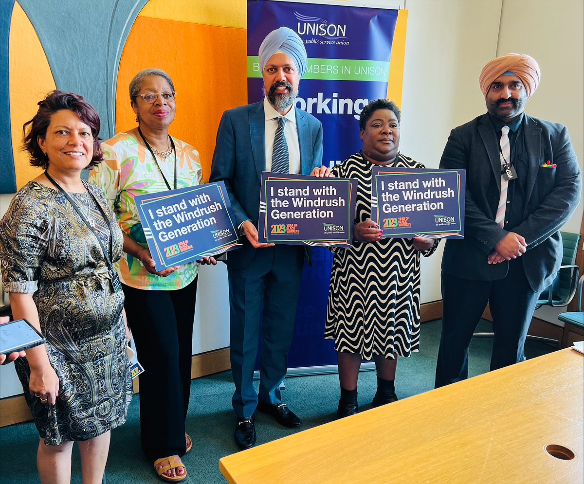 After helping rebuild Britain following World War II, the #WindrushGeneration have faced nothing but a hostile environment from this Conservative government.
I’m proud to stand alongside @unisontheunion in solidarity with the heroic Windrush Generation to demand justice for them.