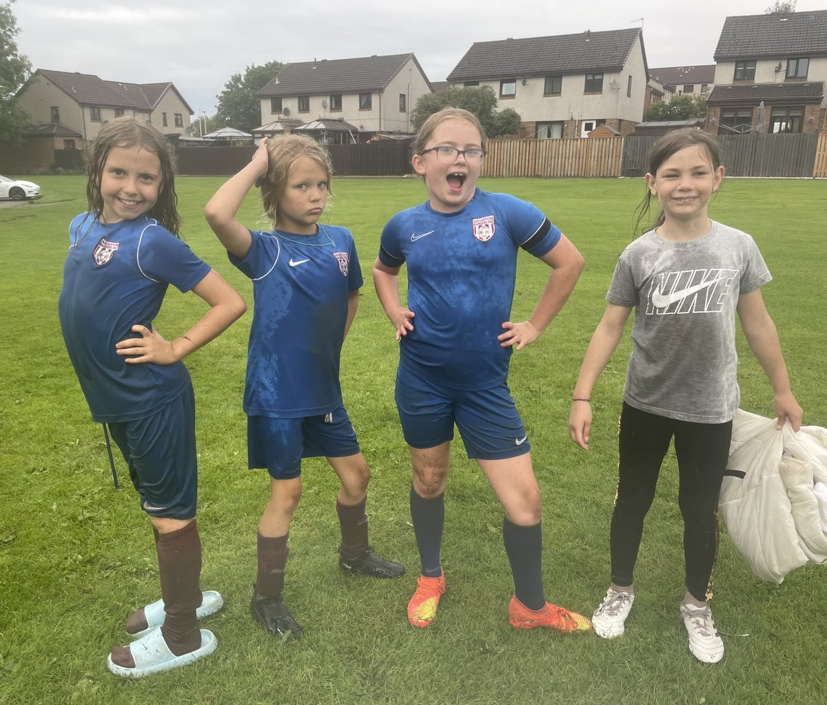 A bit of rain didn’t stop our girls getting back to training! Summer in Scotland. <a href="/iain_mcnic/">Iain</a> <a href="/AllanRiddell27/">Allan Riddell</a>