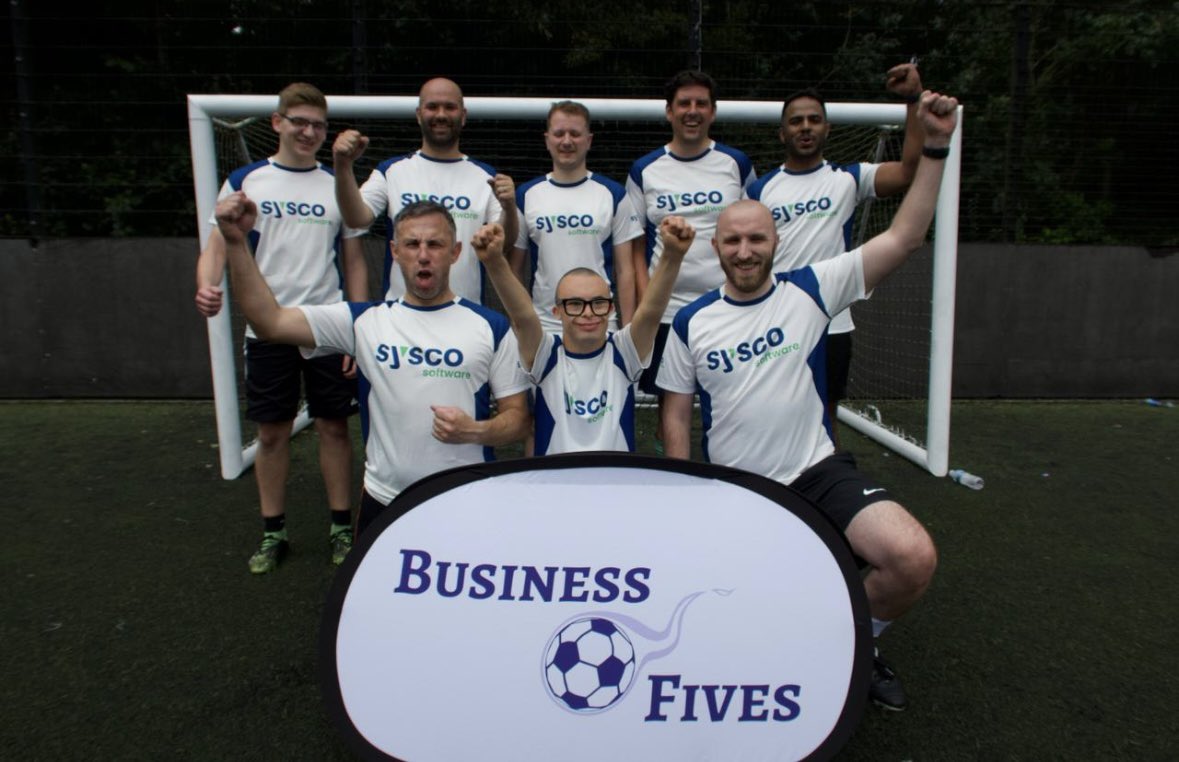 Welcome <a href="/SYSCOSOFTWARE/">Sysco Software</a> to our #biz5s event in Belfast! 

Good luck to the team playing in support of <a href="/nichstweet/">Northern Ireland Chest Heart & Stroke</a> and <a href="/downsandproud/">Down's & Proud</a> ⚽️ 

#belfast #charity #networking
