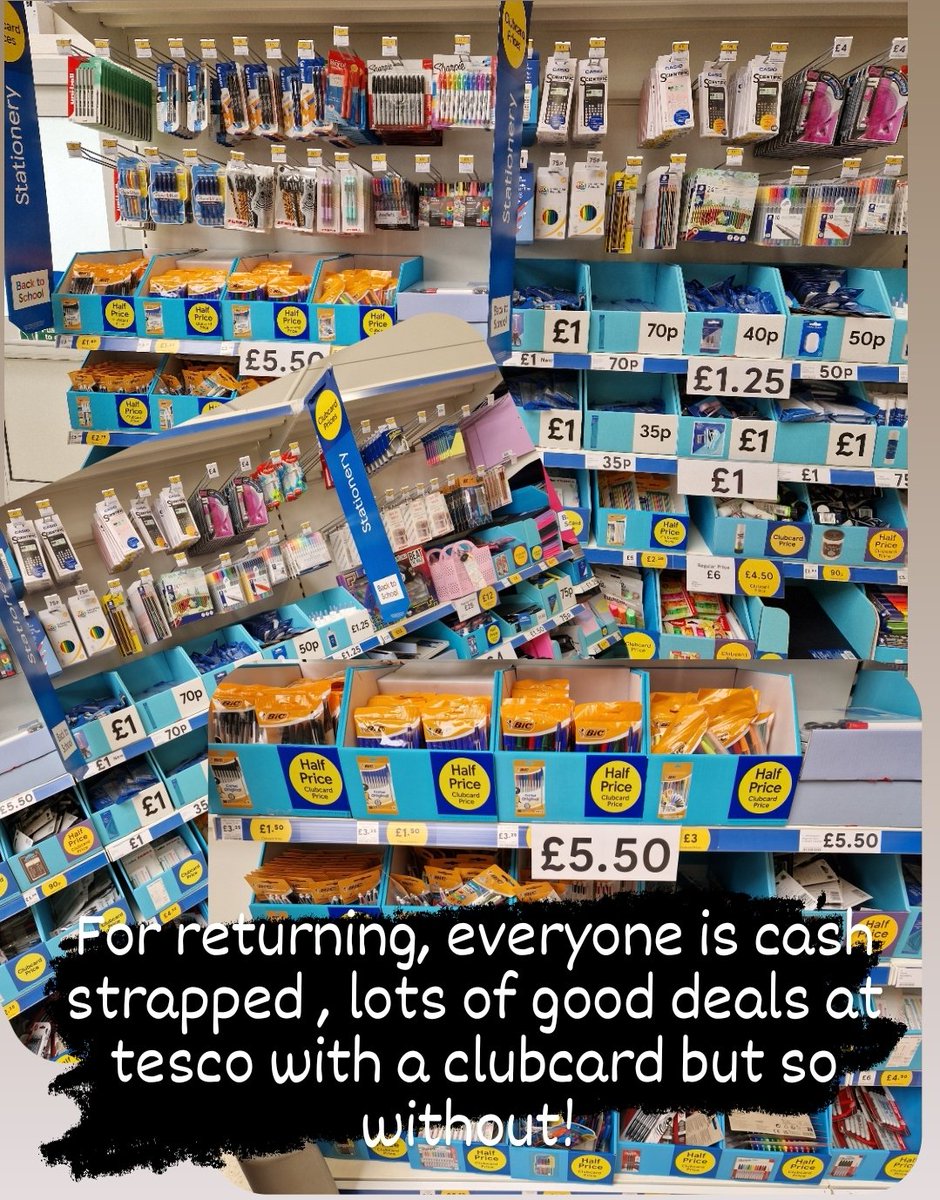 Money is tight, so it was nice to see lots of good deals in Tesco for returning to school!