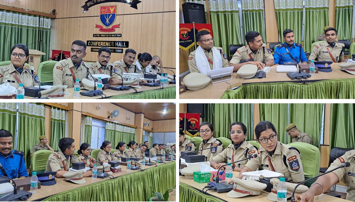 lrbishnoiips's tweet photo. An absolute joy to welcome 22 IPS Probationers of 75 RR (2022 batch) at @MeghalayaPolice HQ, Shillong.

Had an excellent interaction with young, energetic &amp; talented officers. Their enthusiasm &amp; commitment to understand the nitty gritty of policing in India was inspiring indeed! https://t.co/w3670zuPzf
