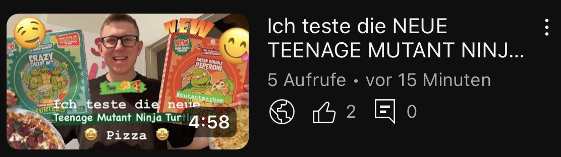 ytkaso_bln's tweet photo. Das neue Video ist pünktlich online 🥳🍕. Schaut gerne mal vorbei✌️Ich habe die neue #TEENAGEMUTANTNINJATURTLES PIZZA🐢🧀 getestet. Hier gehts zum Video: https://t.co/pOTz0ufPTT

#NewVideo #MutantMayhem #TMNTPizza #Pizza #Pizzatest #neuesvideo #Lecker #TeenageMutantNinjaTurtles https://t.co/WwpKmPnoiA