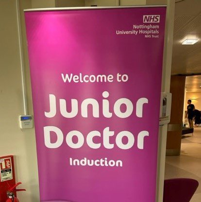 NUH welcomed more than 800 doctors today 👋 

They had their induction and were given a goody bag containing sticky notes, a pen and some chocolate and sweets 🍫 🍬 

Most will be starting work on the wards tomorrow or Friday.

Welcome to TeamNUH! 😀