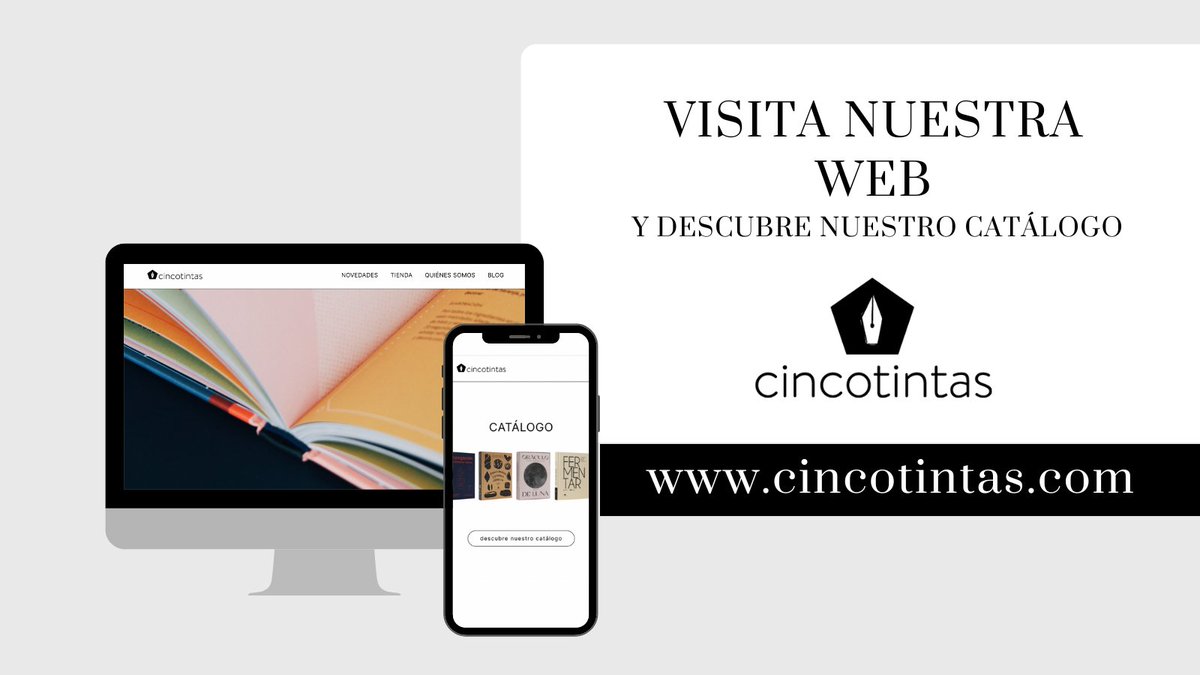#tweetdeldía #cincotintas  

¿Aún no nos conocemos?  📚 Somos una editorial especializada en libro práctico ilustrado.   Visita nuestra web y descubre nuestro catálogo cincotintas.com