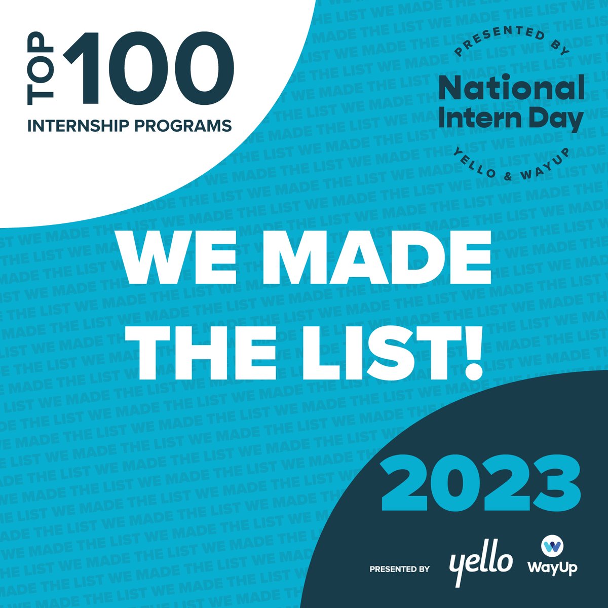 KetchumPR's tweet image. This is cool! We made the 2023 Top 100 Internship Programs List by @Yello.co and @Wayup! 

Well-deserved recognition for @Julieveloz, who manages the program and helps make it great! Learn more about internships and fellowship opportunities here: bit.ly/45a4Pf3