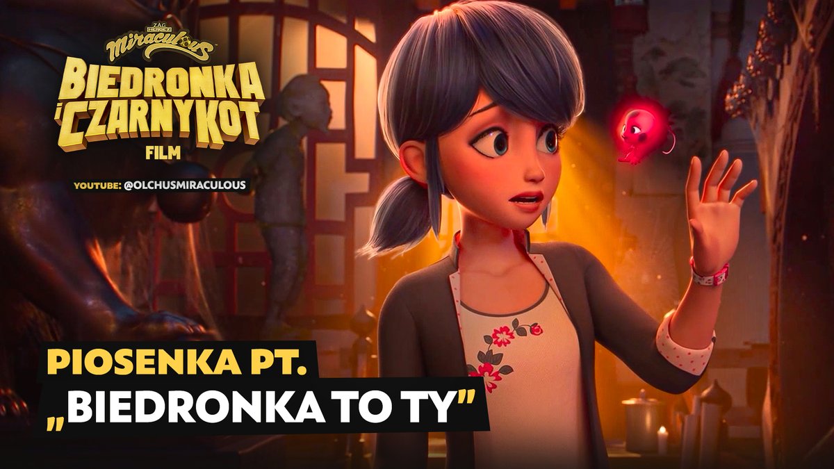 olchusmlb's tweet photo. 🎵 MIRACULOUS FILM - piosenka „Biedronka to ty” już dostępna! 🎵
Wraz ze studiem PRL zapraszamy na utwór nr. 3 pt. „Biedronka to ty” w wykonaniu Magdaleny Wasylik &amp; Agaty Paszkowskiej. Film do obejrzenia w kinach!
https://t.co/PGR40TnQuM https://t.co/L7kI9TCK5I