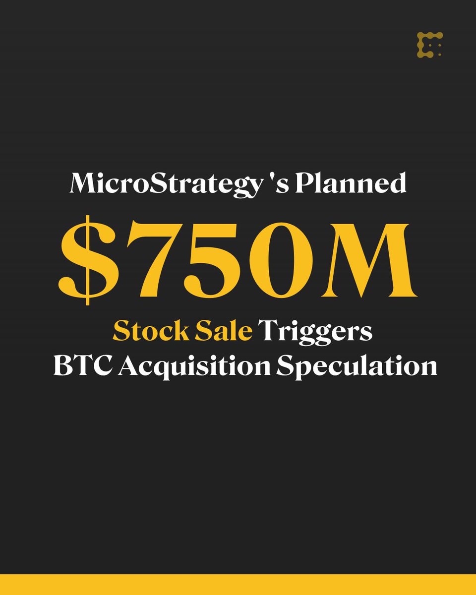 CoinDesk's tweet photo. .@MicroStrategy plans to sell up to $750 million of its stock — possibly to acquire more #bitcoin. 

As of July 31, the company owned 152,800 $BTC, worth about $4.5 billion.
https://t.co/6FOx79eVIQ https://t.co/XYHtkOvrcd