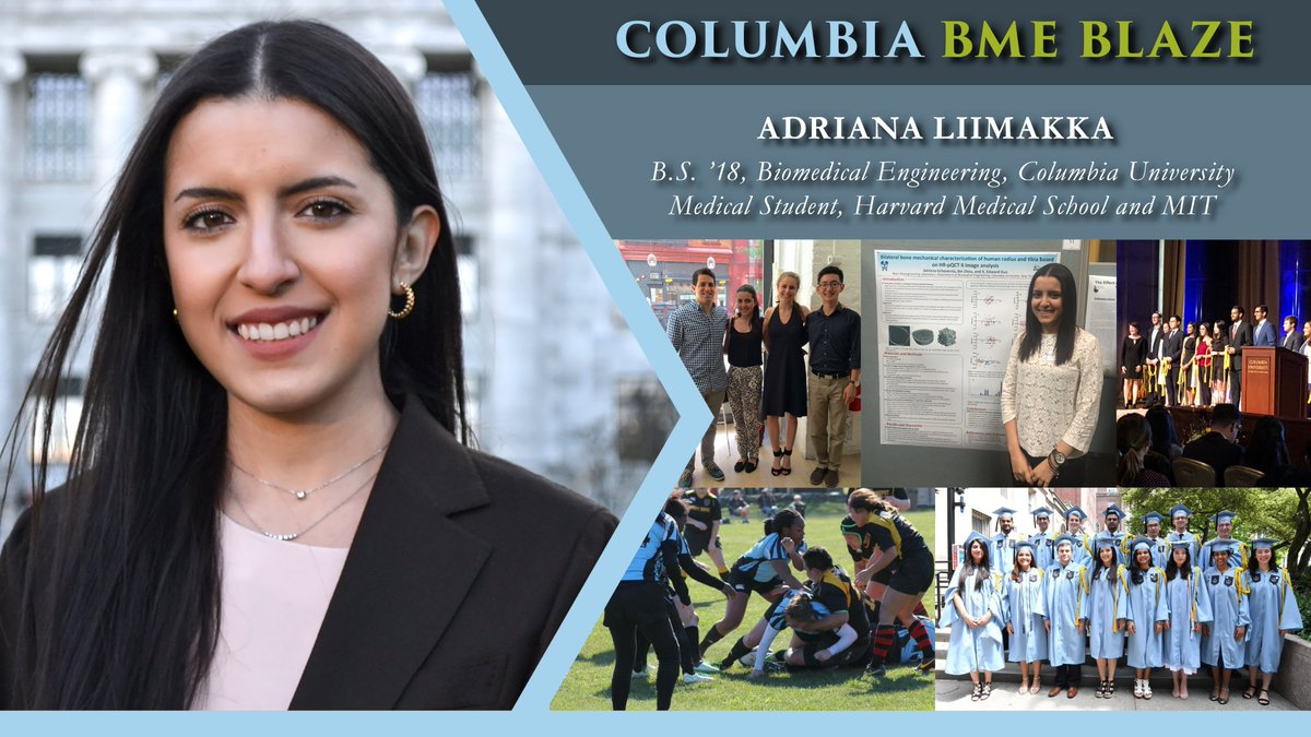Columbia BME (@columbiabme) on Twitter photo In our August #BMEBlaze spotlight, we loved catching up with <a href="/CUSEAS/">Columbia Engineering</a> alumna Adriana Liimakka @AdrianaLiimakka (BS '18) to learn about her <a href="/ColumbiaBME/">Columbia BME</a> experience! Get to know Adriana at bit.ly/LiimakkaBME In our August #BMEBlaze spotlight, we loved catching up with <a href="/CUSEAS/">Columbia Engineering</a> alumna Adriana Liimakka @AdrianaLiimakka (BS '18) to learn about her <a href="/ColumbiaBME/">Columbia BME</a> experience! Get to know Adriana at bit.ly/LiimakkaBME
