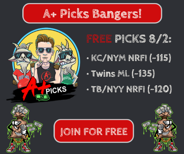 APlusPicks's tweet photo. Can't get enough of your DUBS 🎶
Come smash our daily picks at https://t.co/G1Z748qJbo and get yourself a bag!! No money? No problem! Pick 5 mlb ML winners in our mlb-streak-challenge and earn yourself VIP!

#mlbpicks #sportsgambling #gamblingtwitter #sportsbettingpicks #PlayerProps  #pod #parlay #pickoftheday