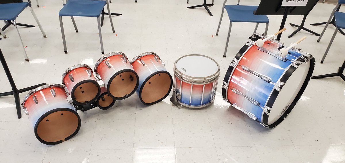 New drum heads ✔️ New drum wraps ✔️ New flag uniforms ✔️ Hall of Fame ready ✔️