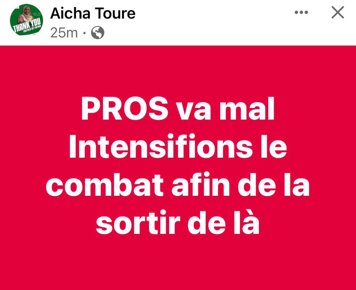 JrBirame2's tweet photo. 🚨🚨🚨NA VIRAL GAYI DAMALEN KO 📌NIANE🚨🚨🚨
SAUVONS LE PROS
@SonkoOfficiel va mal en prison😨 source la député Aicha Touré de la Diaspore🔥🔥🔥
NA GUENEU METTI PARTAGER RT MOU WEUR GAWW 
FREE SONKO✊🏽✊🏽🇸🇳
#FreeSenegal https://t.co/d3bUOMs432