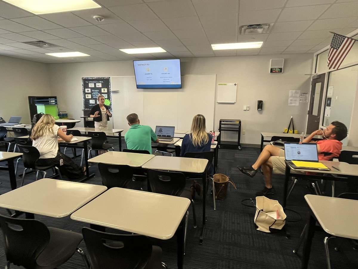 New to NISD elementary PE teachers getting their PD on!!
<a href="/NorthwestISD/">Northwest ISD</a> 
<a href="/stephesp7/">Dr. Stephanie Espinosa</a> 
<a href="/MichelleShillin/">Michelle Shilling</a>